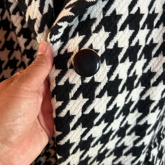 Kate Spade Wool Blend Houndstooth Coat - Picture 6 of 9